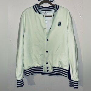 Birdies & Bogey’s Men's Cream Varsity Jacket
